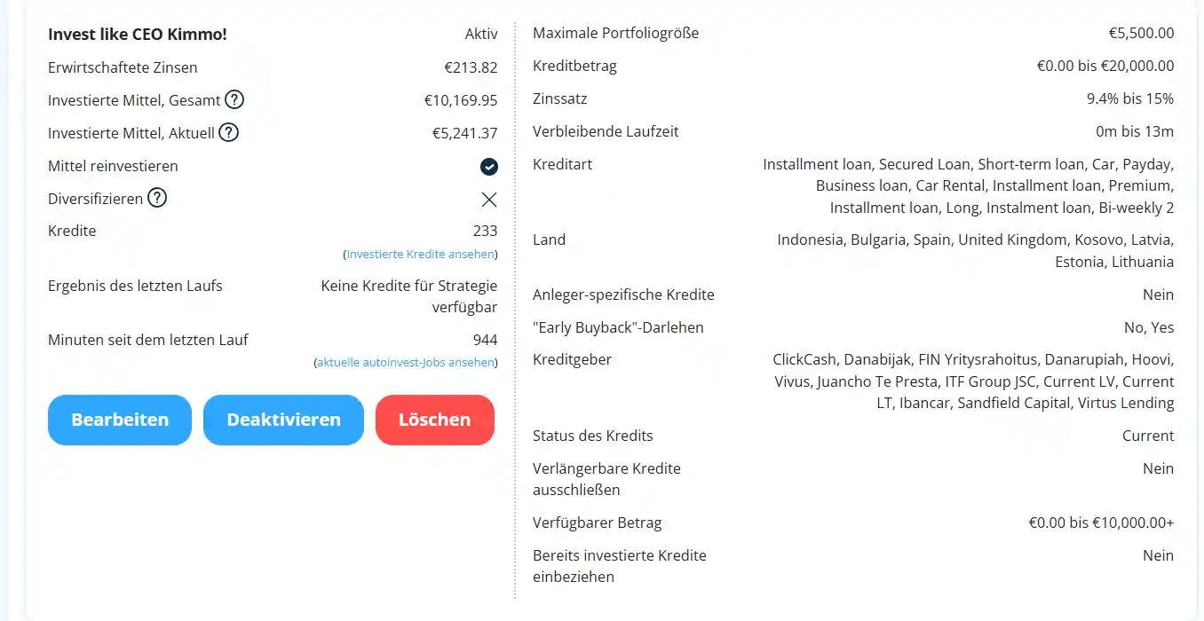 GetIncome Auto-Invest Kimmo Strategie